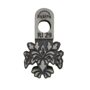 Sello de goma arabesco floral vintage alta densidad