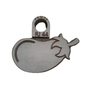 Sello de goma berenjena decorativa alta densidad