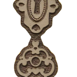 Sello decorativo llave y cerradura