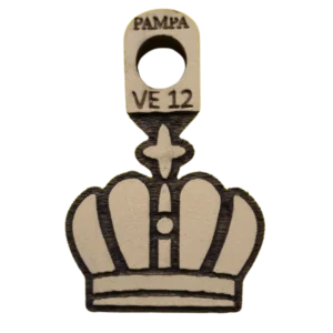 Sello corona vintage con cruz