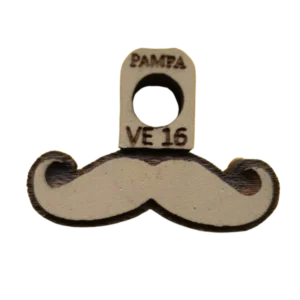 Sello decorativo bigote mostacho