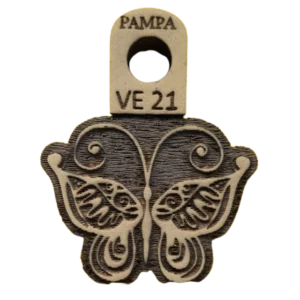 Sello decorativo mariposa