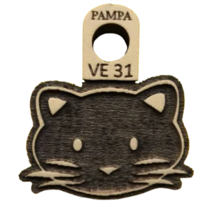 Sello decorativo cara de gato