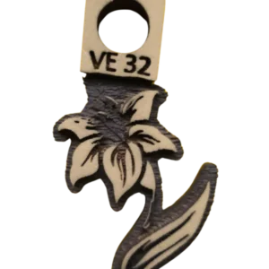 Sello vintage flor lirio