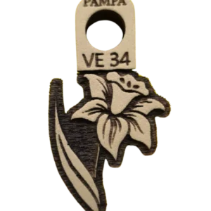 Sello decorativo flor abierta