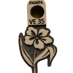 Sello decorativo flor clásica