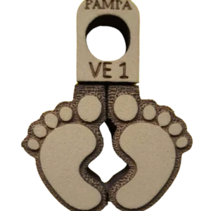 Sello decorativo huellas de bebé