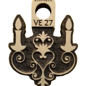 Sello vintage arabesco candelabro